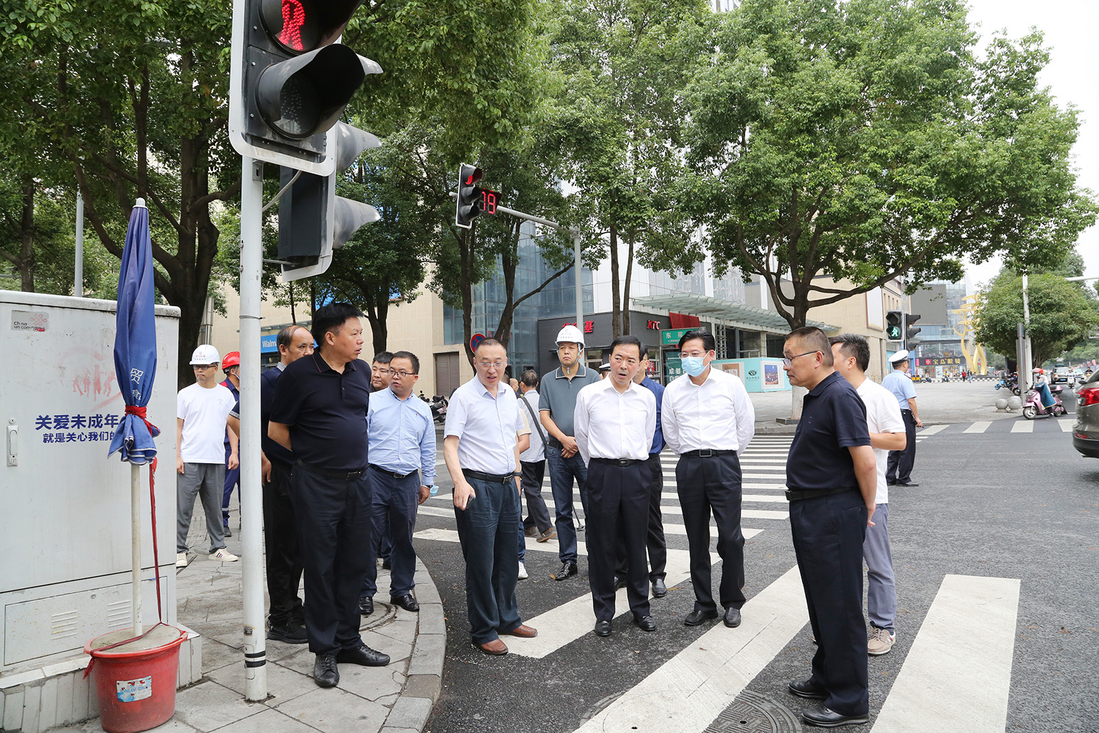 广元市市委副书记蔡邦银、副市长伍荣华一行调研城区项目
